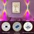 Light,7-Color 2 Portable Wall Mounted Night Light,USB Rechargeable Magnetic LED Wall Lamp,Motion Sensor Night