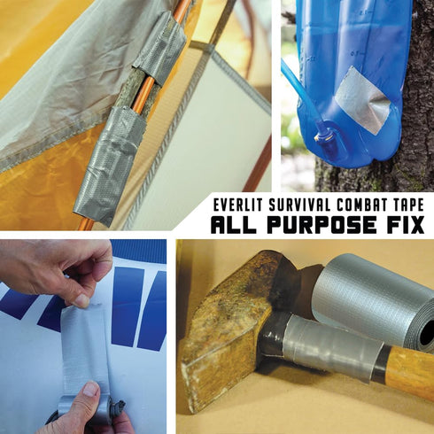 EVERLIT 10 Pack Survival Combat Tape, 2 Inch by 10 Ft for Outdoor Field Camping & First Aid Trauma