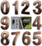 YoCosii 3 Inch Bronze House Numbers for Mailbox or Door Address, Pack of 10, Home Office Hotel Room Sign