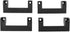 LAISANIM Set 4-Pack Tool Storage Holder | ABS Organizer for Tape Measure On Ladder Garage Workbench (Black)