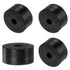 uxcell 4pcs Rubber Spacers, 2" OD, 1/2" ID, 1" Height Round Anti Vibration Spacer Rubber Bushing for Home Car
