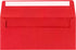 LUXPaper #10 Business Holiday Envelopes, Peel & Press Square Flap, 50 Qty, Snowflakes on Ruby Red