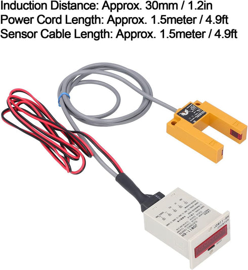 Digital Display Counter Electronic Industrial Sensor Automatic Induction BEM-6H-30E4-CT (DC12-24V)