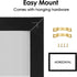 Umtiit Monthly Calendar Dry Erase Whiteboard, 13 x 17 inch, Black Wood Frame, Magnetic Surface for Planning, Schedule,