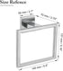 TNOMS Brushed Towel Ring, Modern Square Hand Towel Bar for Bathroom, Wall Mount Stainless Steel.