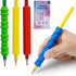 Seqiuay Sequiay 4 Pcs Length Pencil Grips Handwriting, Textured Silicone Pencil Grip -