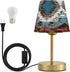 ALAZA Table Lamp for Bedroom Nightstand Western Aztec Bedside Lamp with USB
