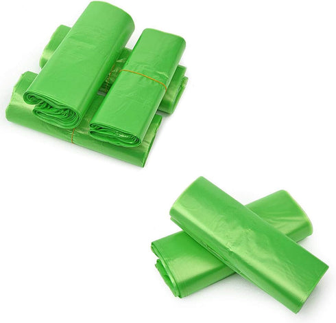 LazyMe T Shirt Bags, Plastic Bags with Handles for Grocery, Retail, St. Patrick's Day, 12x20 Inch (Green, 50pcs)