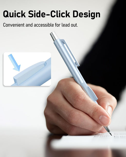 Four Candies Cute Mechanical Pencil Set, 4PCS 0.5mm Pastel Pencils with Case, 480PCS HB Lead Refills