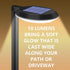 6 (Black-4 Pack) kinna Outdoor Solar Path Lights Waterproof Landscape Pathway Light with White LEDs Garden Lighting
