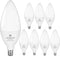 hansang LED Ceililng Fan Light Bulbs Warm White 2700K E12 Candelabra Base,