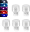 Qurbuns 5 PCS USB Plug Lights, LED Mini Round Night Lamp, Portable Decorative