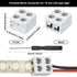 25 Pack 2 5v 12v 24v Lights(10mm,White) Flutesan Solderless LED Tape Light Connector Pin Terminal Block Screw Down LED