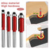 Kazheon 4pcs Set 1/4 Inch 1/2", 3/4", 1", 1-1/4", 1-1/2"(Color:as Flush Trim Router Bit Shank Top Bearing Flush Trim