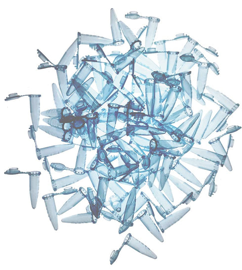 MUHWA 500 PCS Polypropylene Graduated Microcentrifuge Tubes with Snap Cap, 1.5ML Micro Test Tubes Conical Microtube Sample Vial for Laboratory (Blue)
