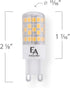 EmeryAllen EA-G9-4.5W-001-279F-D Dimmable Miniature Bi-Pin Base LED Light Bulb, 120V-4.5Watt, 2700K, 1 Pcs
