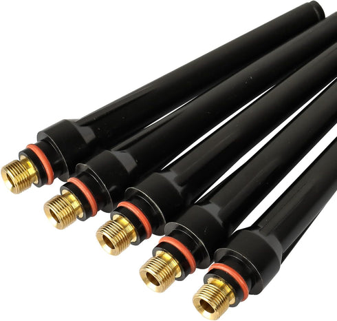 5Pcs TIG Welding 57Y02 Long Back Cap for TIG Welding Torch wp 17 18 26 Series