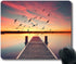 Mouse Pad A Wooden Pier on The Pond at Sunset, Non-Slip Rubber Mousepad
