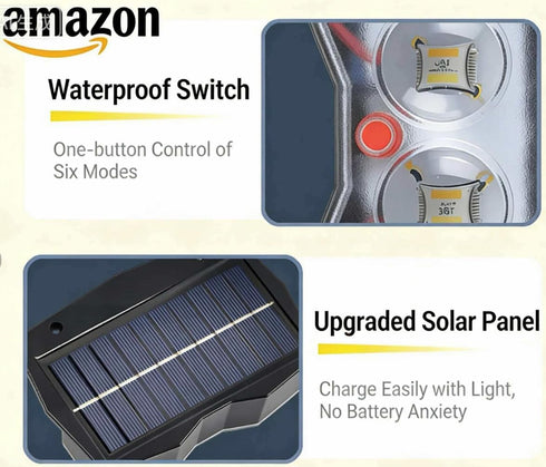 Generic Solar Wall Washer Light, RGB Color Changing LED, Solar Powered, Auto On/Off, Waterproof, for Patio, Garden