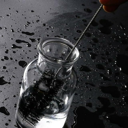 5 PCS Black Nylon Cleaning Bottle Brush, Tube Brushes for Household Cleaning