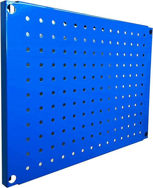 Metal Pegboard 12-Inch Tall x 16-Inch Wide Heavy Duty Wall Organizer for Garage Tool Storage, 4pcs Blue