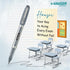 HAUSER BIONIX Liquid Ink Pens, 0.7 MM Black Ink, 5 Pc Pack for Writing, School, Note Taking Supplies