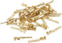 uxcell 2.8mm Male Spade Crimp Terminals, 40pcs Gold Tone Wiring Connectors