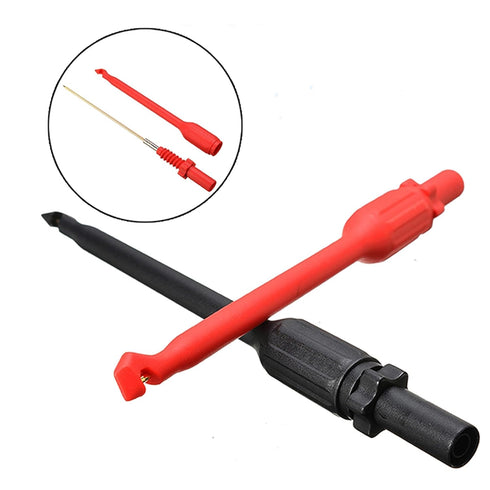 ZB-T12S Automotive Wire Piercing Probe, Wire Piercing Clip Puncture Wire Back Probe Pins Red Black 160 * 16mm