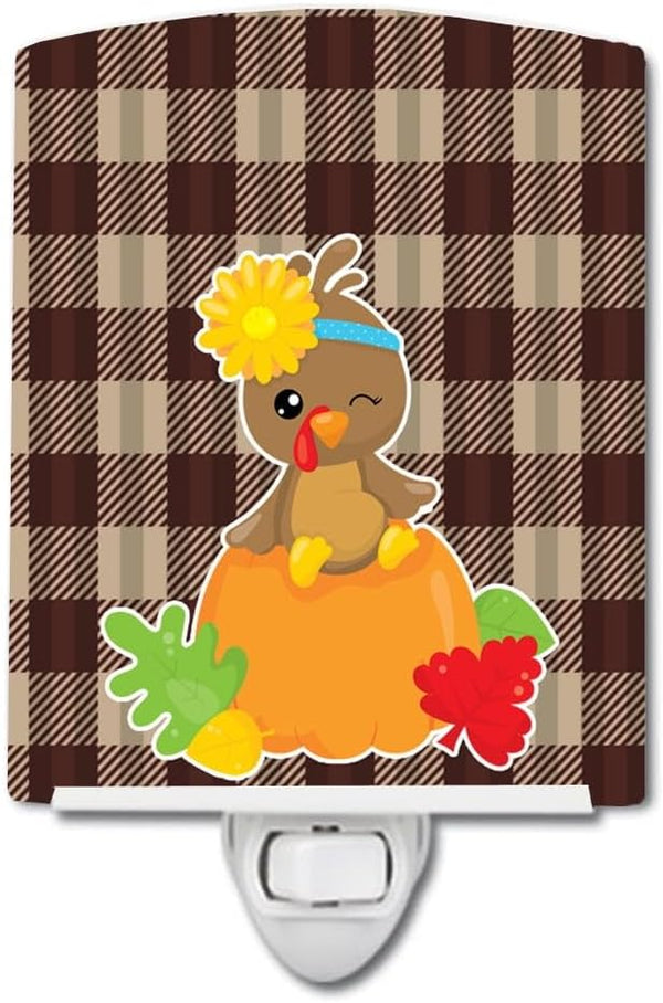 212 Main Thanksgiving Baby Turkey Ceramic Night Light
