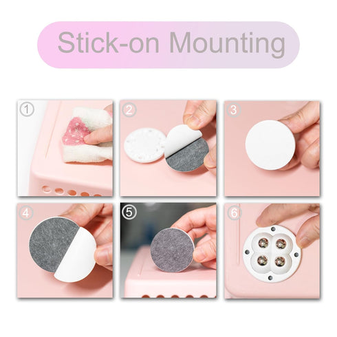 Self Adhesive Wheels, 4pcs Mini Swivel Adhesive Caster Wheels for Small Appliances, Furniture Bins