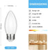 FUTIME 6Pack B11 E26 Bulbs, 5W 40 Bulbs,Warm 2700K Dimmable Bulb 450LM Bulb LED Candelabra Equal watt Edison Light