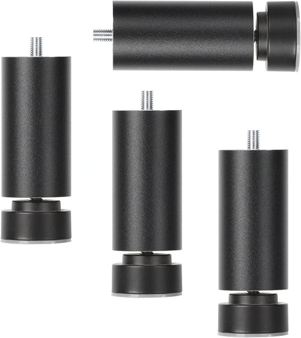 Tophacker Aluminium Reinforced Support Legs, 4 Pieces Furniture Sofa Legs, Cabinet Legs Adjustable