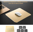 TERRATUTOR Aluminum Mouse Pad with Non-Slip Rubber Base, Micro Sand Blasting Alloy Surface, Golden