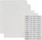 Multibey A5 Dividers - 6-Tabs with Tab Sticker Labels, 6-Ring A5 Plastic Binder Index Dividers, Translucent Set of 6