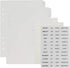 Multibey A5 Dividers - 6-Tabs with Tab Sticker Labels, 6-Ring A5 Plastic Binder Index Dividers, Translucent Set of 6