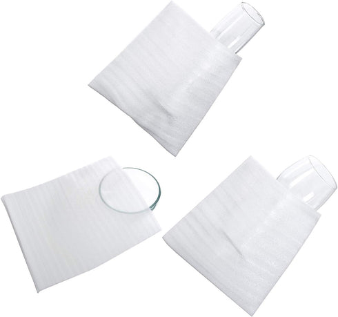Lainrrew 60 Pack Foam Pouches, 3 Sizes Thick Cushion Wrap Pouches for Packing, Moving, Shipping