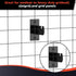 16 Pcs Gridwall Mount Brackets with Screws for Grid Panels, Clothing Store Retail Display, Garage Wall Organization