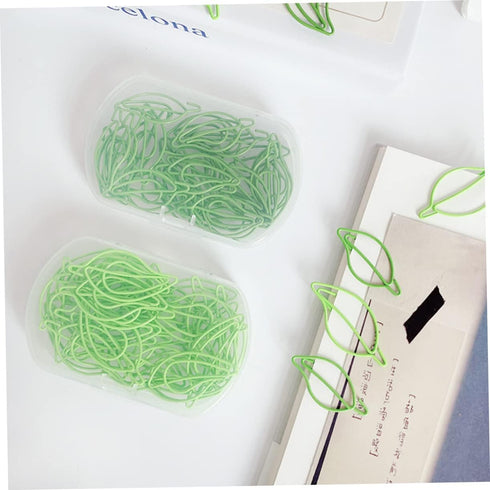 File Folders Mini Binder, 30pcs Paper Clip Metal Bookmark, Cute Paper Clips for Document Organization