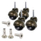 Skelang 1.5 Inch Ball Caster Stem Caster Wheel with Sockets, Vintage Antique Swivel