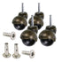 Skelang 1.5 Inch Ball Caster Stem Caster Wheel with Sockets, Vintage Antique Swivel