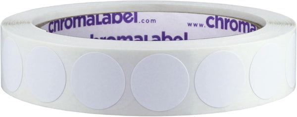 ChromaLabel 3/4 Inch Circle Sticker Labels - Easy to Write On Colored Dot Stickers, Removable Sticky Dots - 1000 Labels