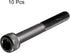 M6x50mm 12.9 Alloy Steel Screw Cap Point Hex Socket Screws, 10Pcs