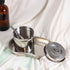iplusmile 2set Medical Tray, Stainless Steel Instrument Tray with Jar and Tweezer, Tattoo Sterilizer Tool
