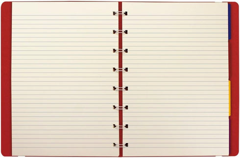 Filofax Notebook, A5 Size, 8.25 x 5.182 inches, Red (B115008U)