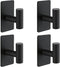 Nolimas Heavy Duty Adhesive Towel Hooks - Waterproof SUS304 Stainless Steel Kitchen Hooks for Hanging Towels, 4 Pack