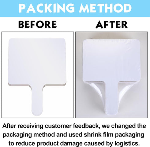 Sherr 24 Sets Dry Erase Paddles with Markers, Double Sided Handheld Whiteboard for Classroom Voting, Phonemic Awareness