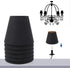 6Pcs Bulbs, 3.54" 5.9" 4.72" Set 6 Chandelier Shade for Candelabra Clip Mount Shade, X X Small Lamp Shades