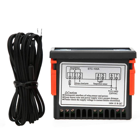 Temperature Controller STC-100A Digital Thermostat for Refrigerating Heating Mode, -50?-99?, Incubator Aquarium