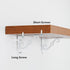 HOME MASTER HARDWARE 5x3-1/2 4 Decorative Shelf Brackets in Wall Mounted Floating Shelf Bracket L Heavy Duty Support