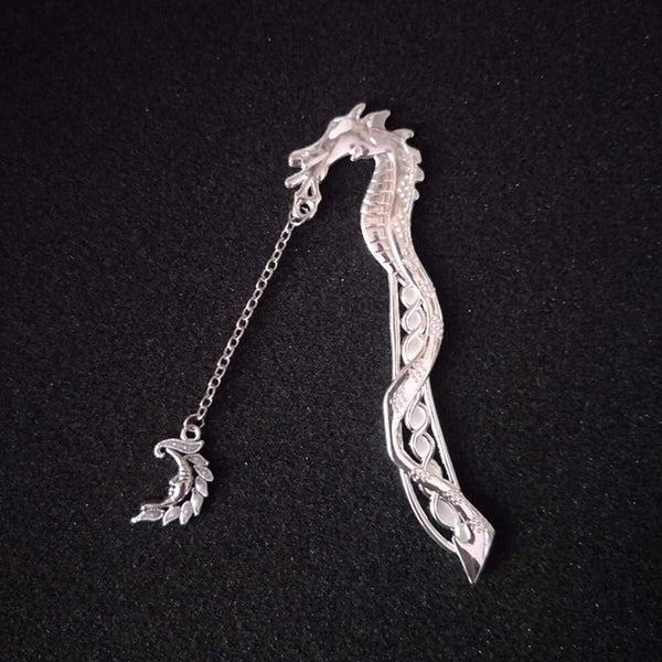 Metal Bookmarks with Chain, Unique Glow in The Dark Bookmark, Inspirational Book Markers for Book Lovers